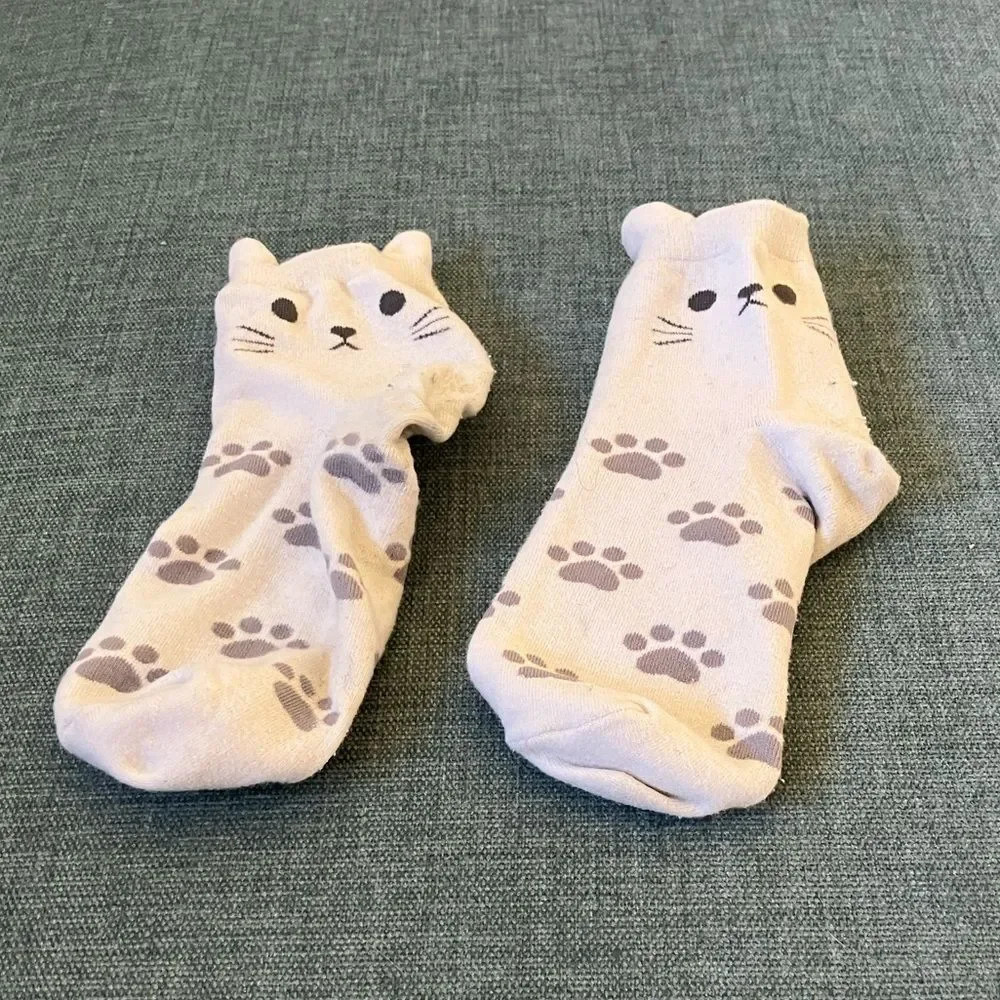 White Cat Socks